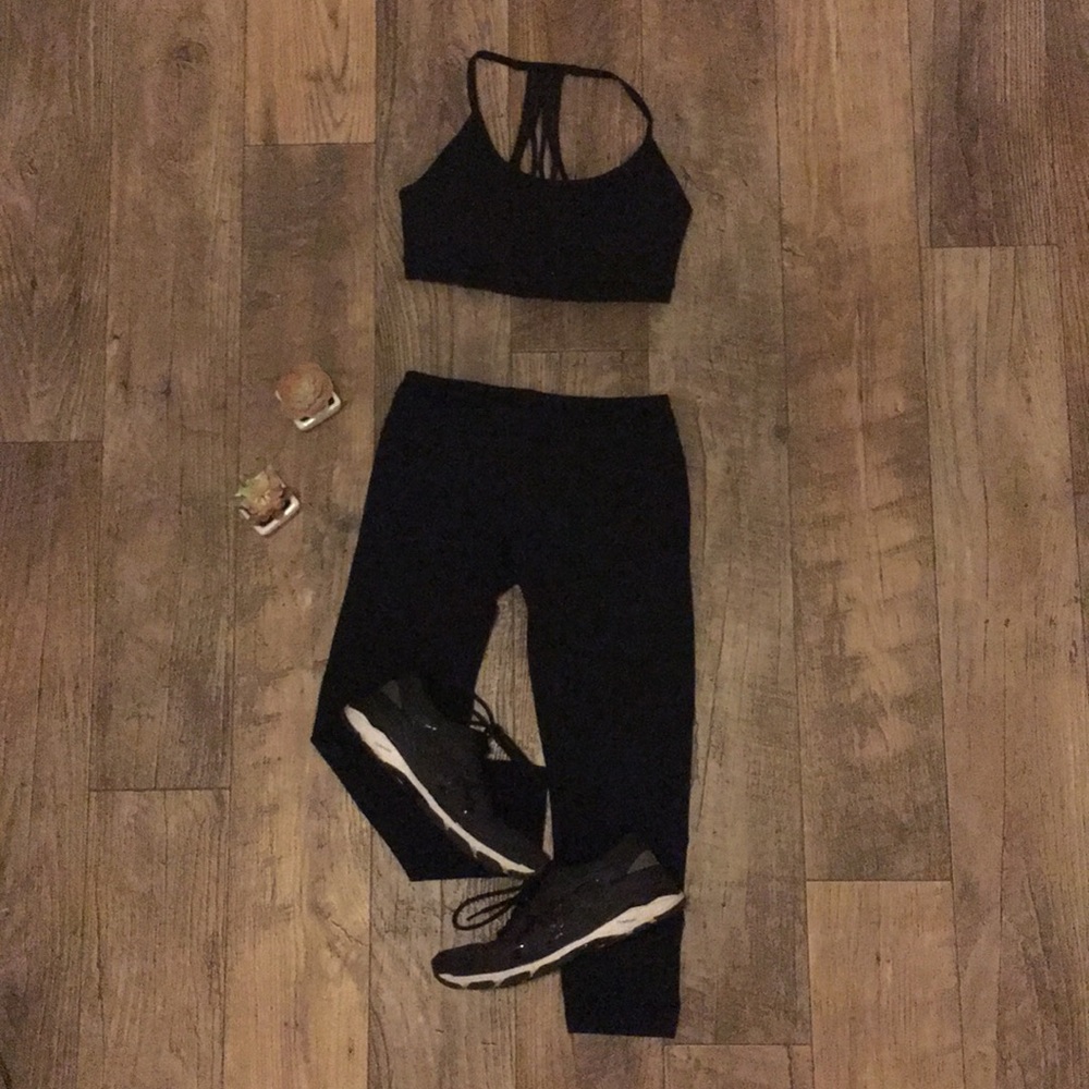 🖤 Zella black cropped leggings XS